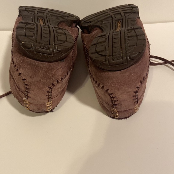 Skechers brown ankle moccasins Women’s size 9 super soft - Picture 5 of 9